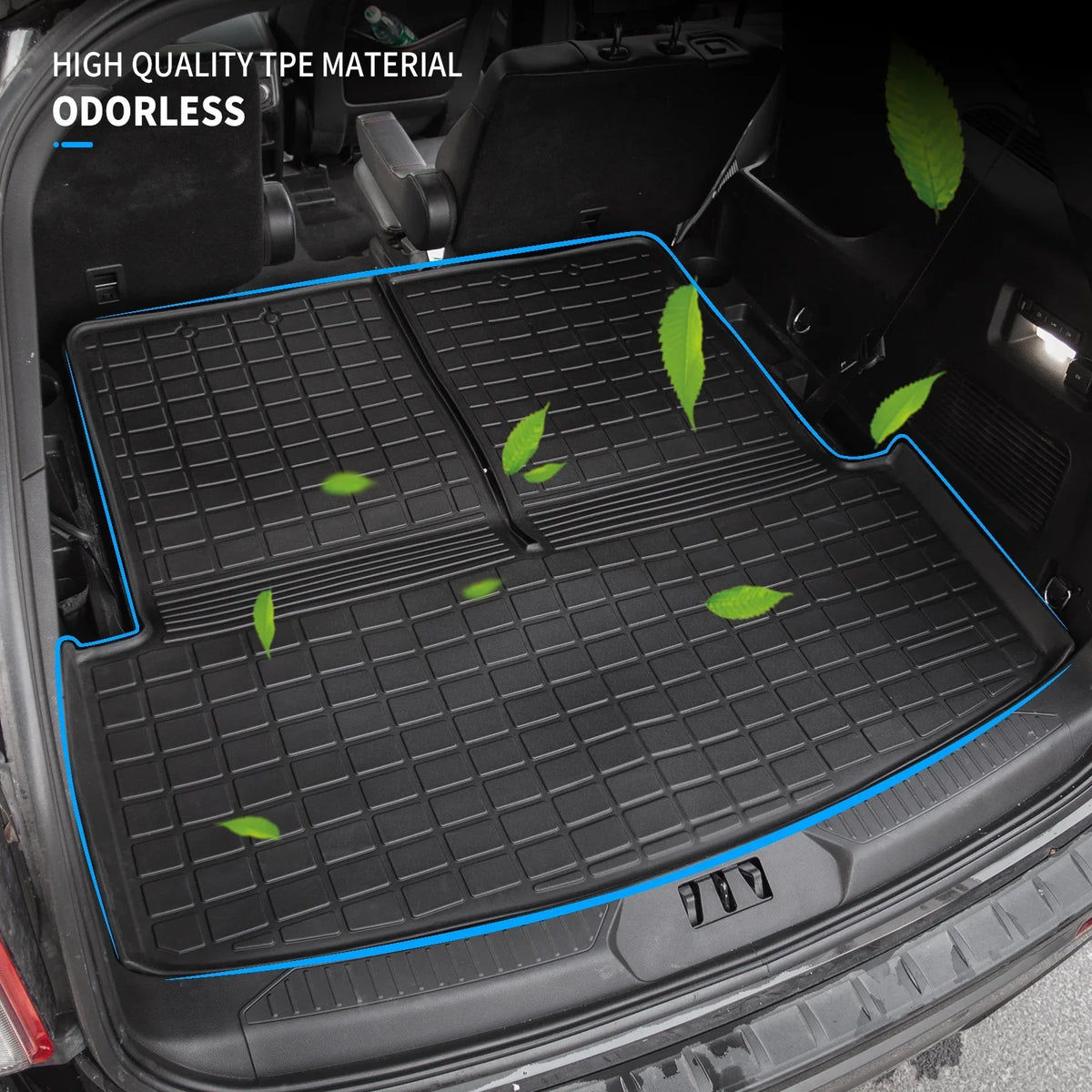 Back Explorer Ford Cargo (Trunk with 2020 Trunk 6&7 2021 Backrest Accessories All Liner Cover 2022 Explorer Mat) Protector Passenger Weather for Seat Fit Mat TPE 2023 Mat