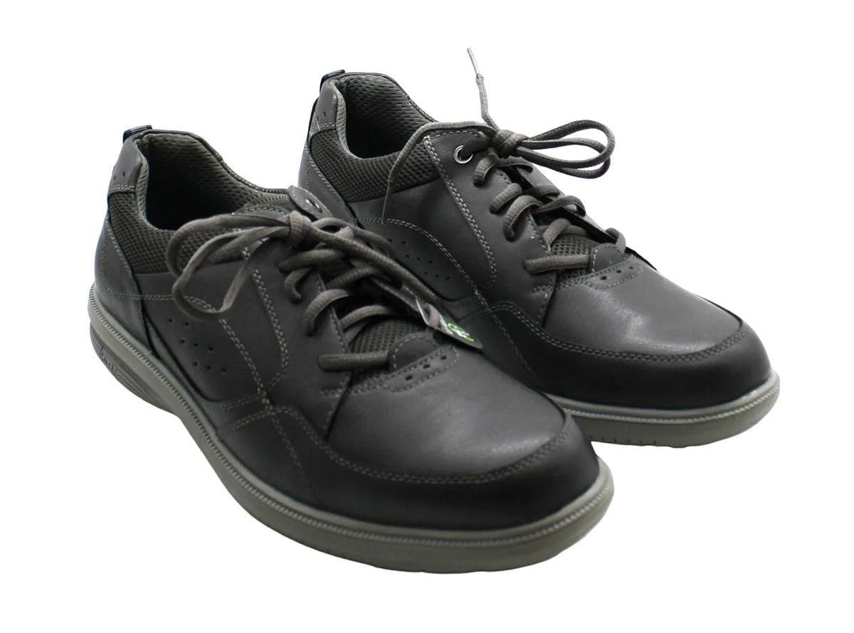 (Charcoal) Walk Oxford Shoes Nunn Medium/Wide/X-Wide Bush Toe Men's Moc Kore