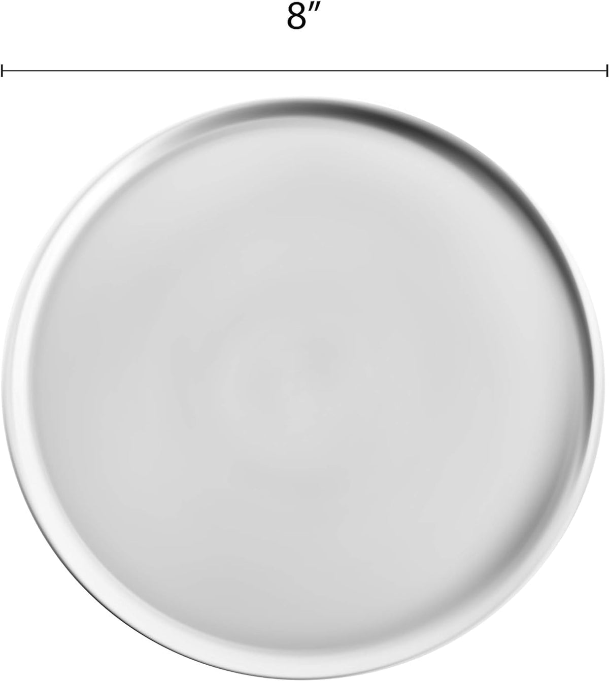 Kitchen Aluminum Set Baking Round Pizza Pan Restaurants for Pizzeria of Bakeware TrueCraftware- Tray Style Home Coupe Tray Pizza 6 Tray Pan & 8” Baking Pizza Tray Round -