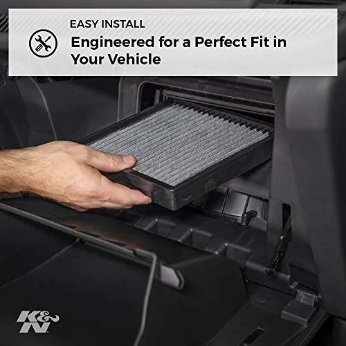 Air Van) Select 2008-2018 Models, Reusable: K&N (Grand Cargo Caravan, and Town Designed Vehicle For Cabin Dodge/Chrysler Country & Filter: VF2038 Van, Washable