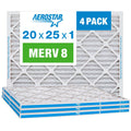 MERV 4 Box Aerostar Filter, Air 20x25x1, of 8, 20x25x1