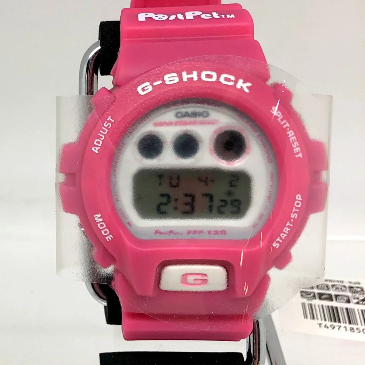 ITJT9ZWV73LU Men's G-SHOCK Eyes Pet Quartz Collaboration Mikunigaoka DW-6900BMO-9JR Post CASIO Store White (Good) Watch Pre-Owned Pink Three