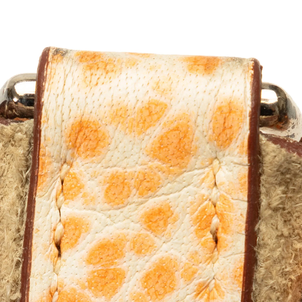 Hermès Calf Evelyne (Good) I PM Bag Orange Buffalo Crossbody Unisex Authenticated Leather Dalmatian Pre-Owned