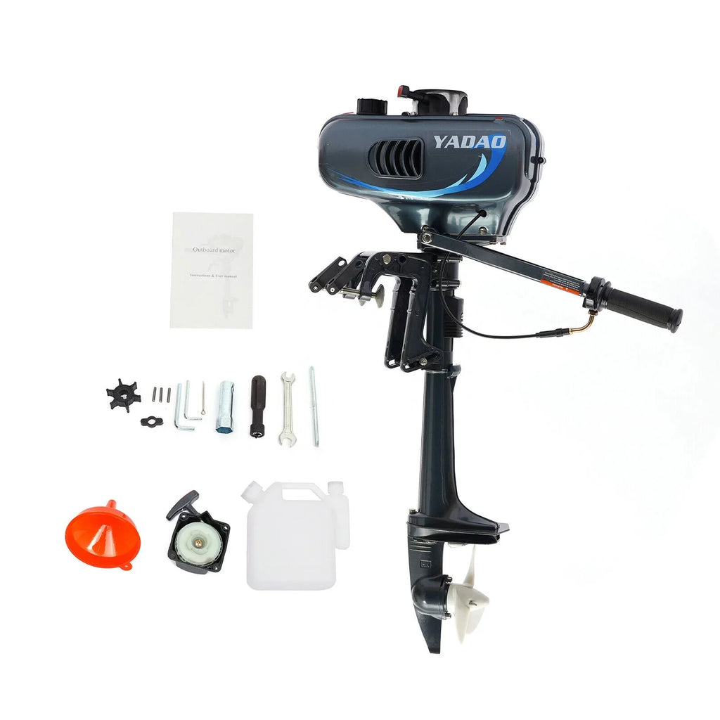 Boat HP System Engine Fishing Boat with 3.5 Outboard Water Motor Engine Cooling 2-Stroke