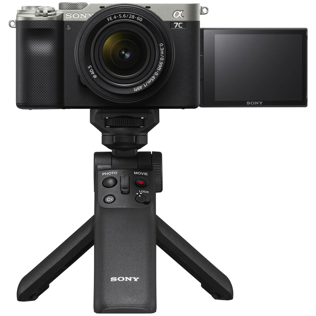 Accessories Body 2x with Wireless Battery + F4-5.6 Deco Vlogger + 28-60mm Bag + Gear Shooting Grip Remote a7C w. Full Bundle Kit GP-VPT2BT Camera ILCE7CL/S & ACCVC1: Frame Mirrorless Sony Silver Lens