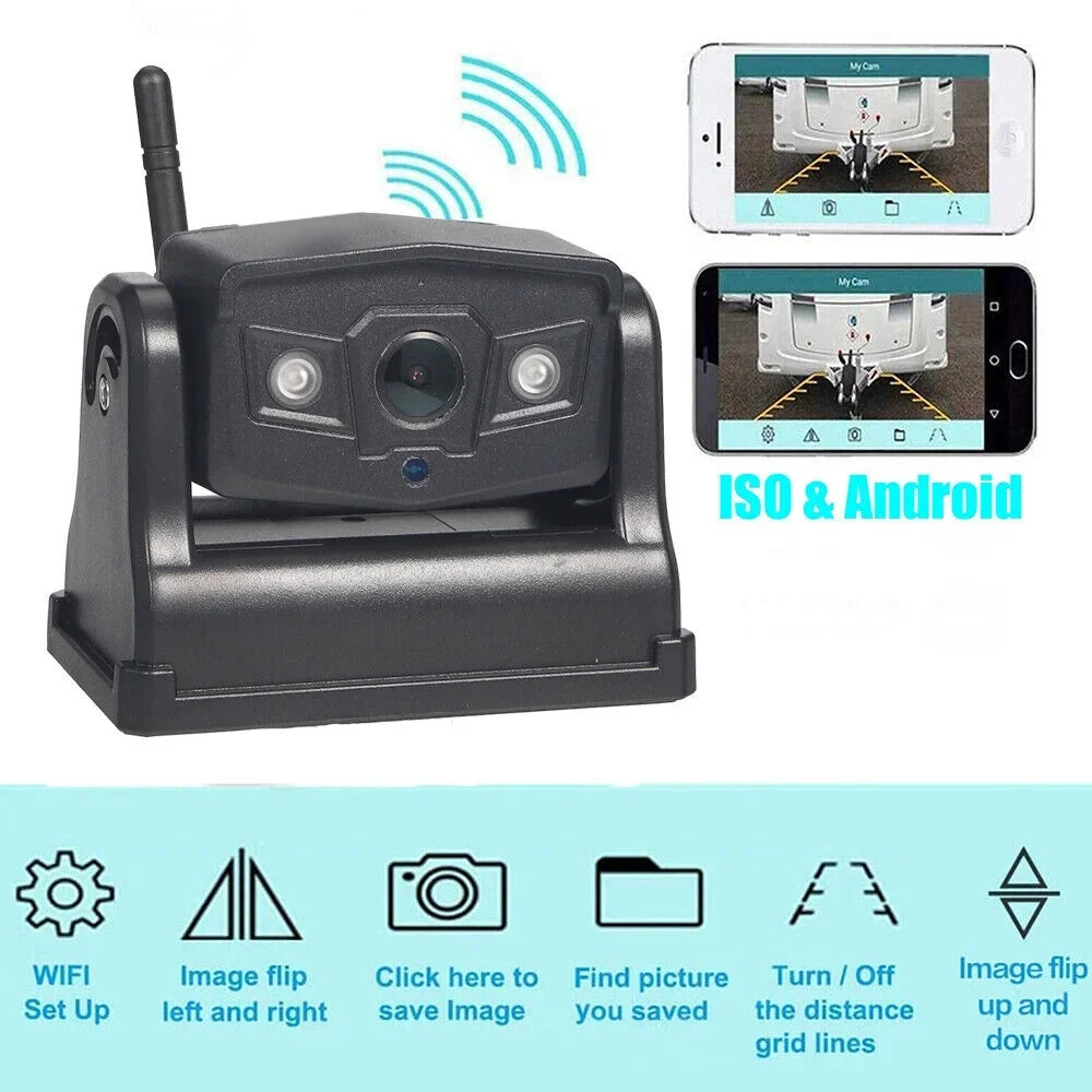 9600mAh for Ideal Wireless Battery, WiFi Front/Rear Magnetic JahyElec View Camera, Backup Mount,