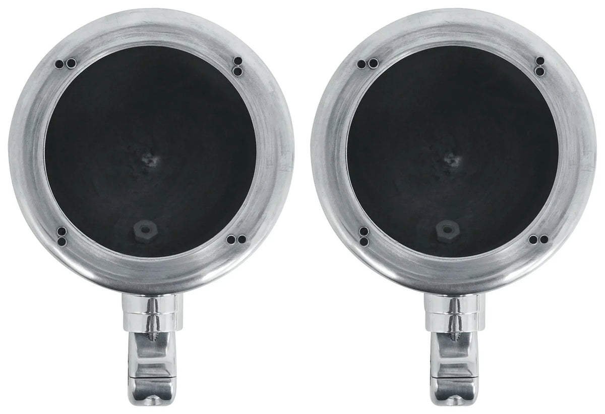 Amp Audio Tower (2) For 4" 2-Channel Polk Chrome ATV/UTVCART Speakers+MTX