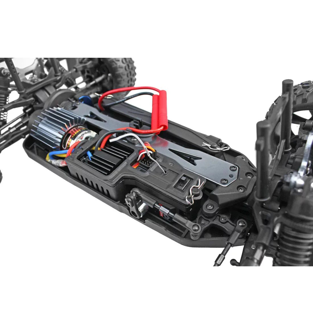 Motor RC Course Redcat Blue Short SC Truck, Racing Brushed Electric Blackout