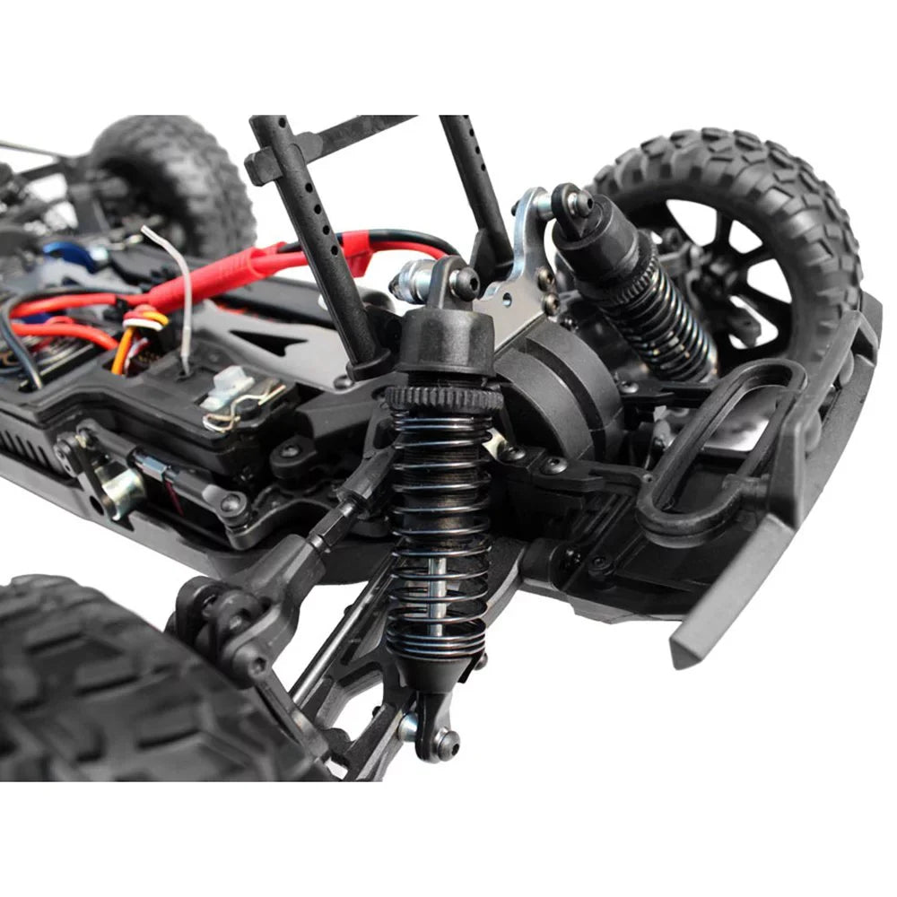 Motor RC Course Redcat Blue Short SC Truck, Racing Brushed Electric Blackout