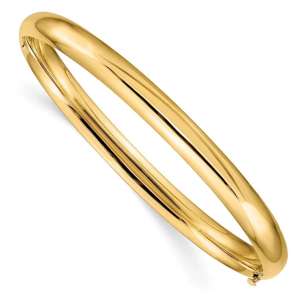 4/16 Bracelet High Polished Hinged Oversize 14k QHP4/16O Bangle