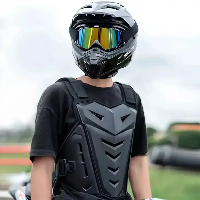 Motorcycle White Motocross Off-Road Chest Dirt Back Body Armor Motocross Bike Vest Moto Jacket Protective Gear Protector