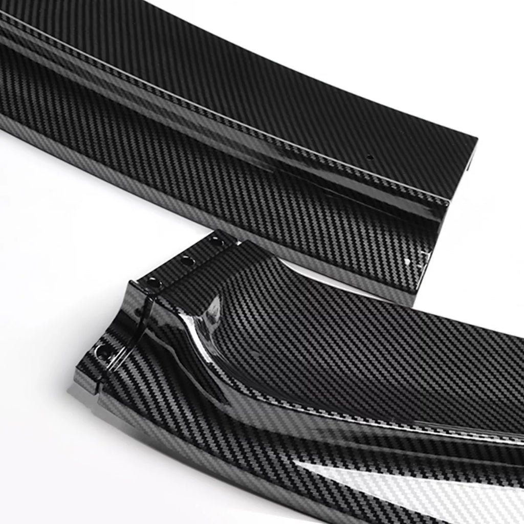 For Body Look Guard 3Pcs Carbon Kit Lips to DNA Stabilizers Motoring w/Vertical Honda Bumper Fiber Front 2014 2017 2-PU-669-PCF Fit