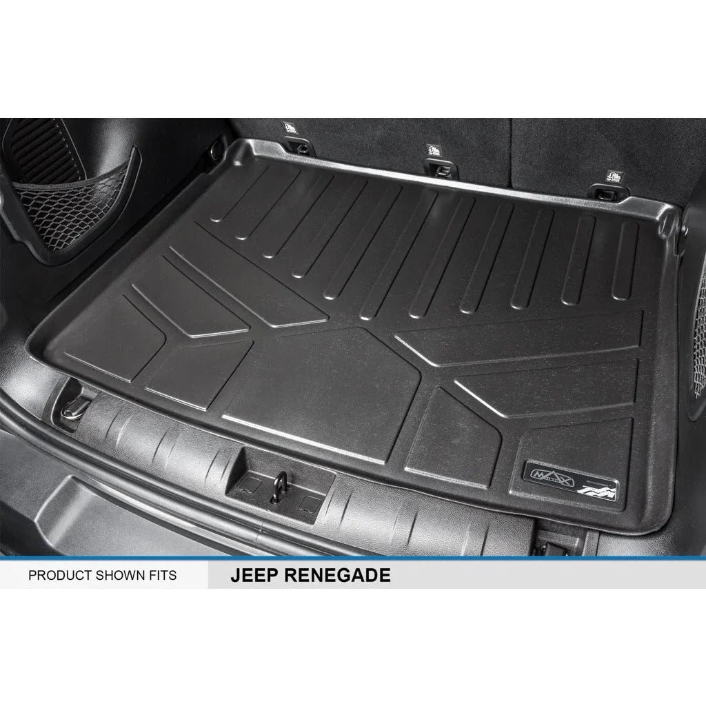 Black Fit Trunk Compatible Weather Jeep 2015-2021 SMARTLINER Cargo Floor Liner Renegade All Mat Custom With