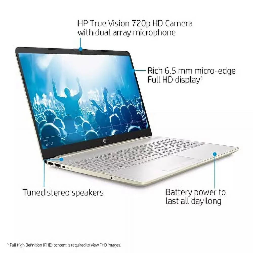 BT Graphics 11th 11 Windows Intel DDR4 Intel 256GB Xe w/RE RAM NVMe WiFi Accessories Keyboard Backlit HP Webcam Laptop 4-Core Pro Iris 2022 15.6" FHD 8GB PC i5-1135G7 SSD Gold RJ45 HDMI USB-C AC
