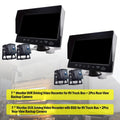 with Bus+2 RV Backup BSD Driving Video DVR 7" Monitor Recorder Camera Truck for