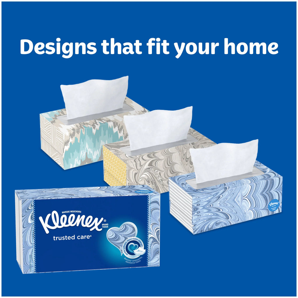 Trusted Facial Box, Total) Tissues, Kleenex Everyday per 16 Care Tissues Pack (1,600 100 Tissues Flat