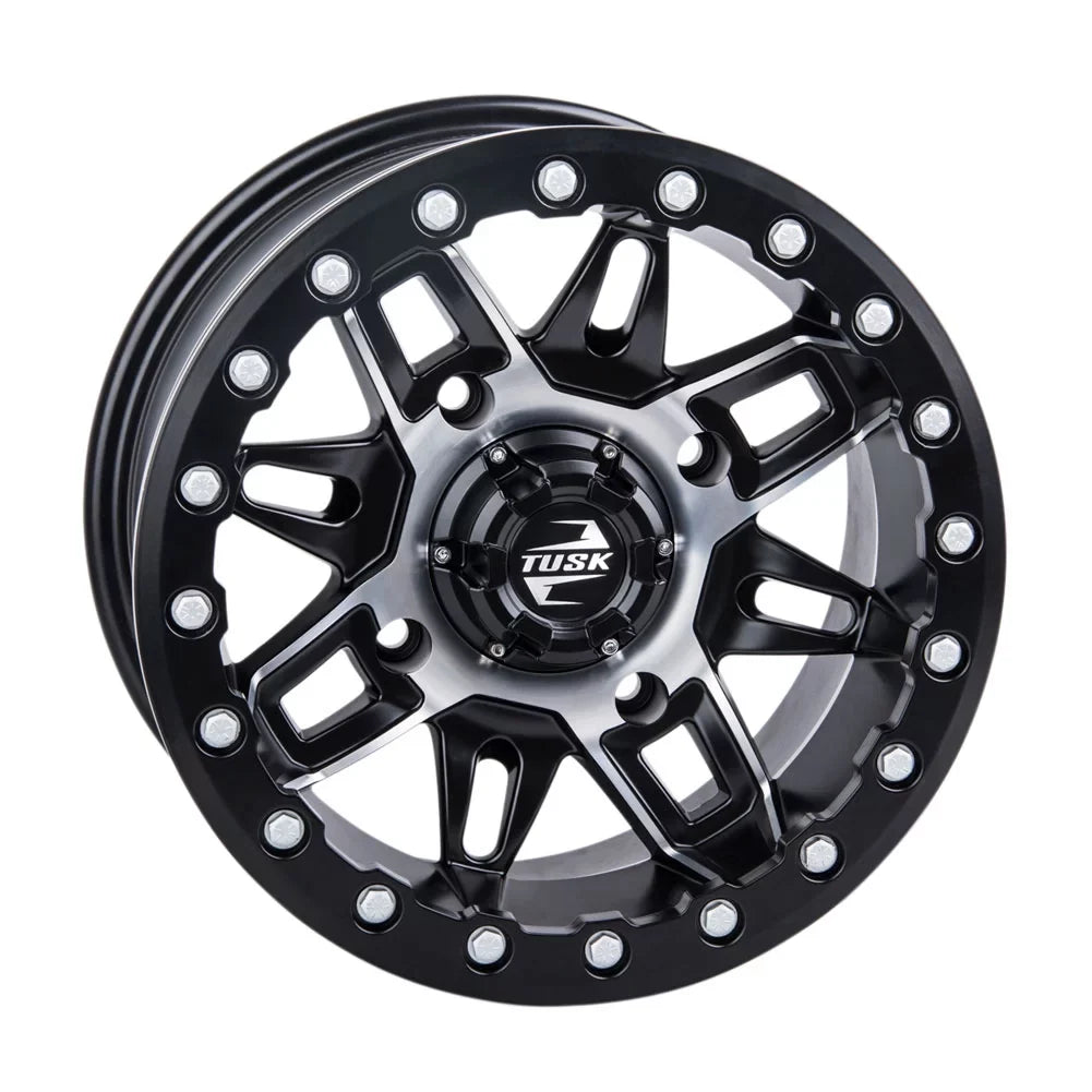 2.0 R-Spec Machined/Black 14x7 1000 RMAX 2022 Wolverine For Wasatch Tusk YAMAHA 4 + Beadlock Wheel 5.0 4/156