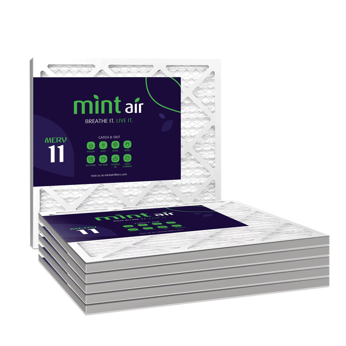 Filters, Furnace Filter, 6-Pack AC 1000, Filter, Simply Air MERV MPR 20x25x1 11, Air