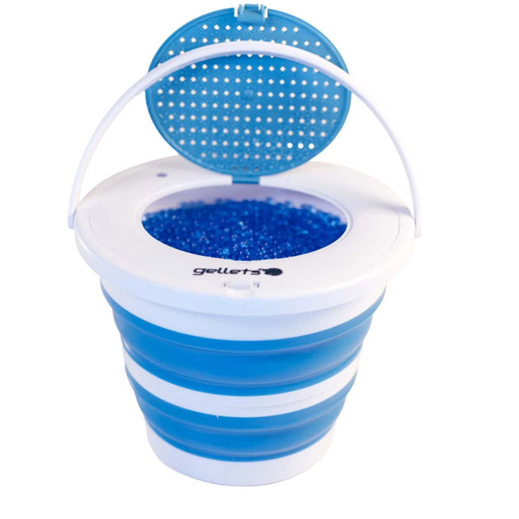 Gellet Blaster Tub, 1.5 15,000+ - Holds Gel Blue, Gallon Gellets Ammo Collapsible