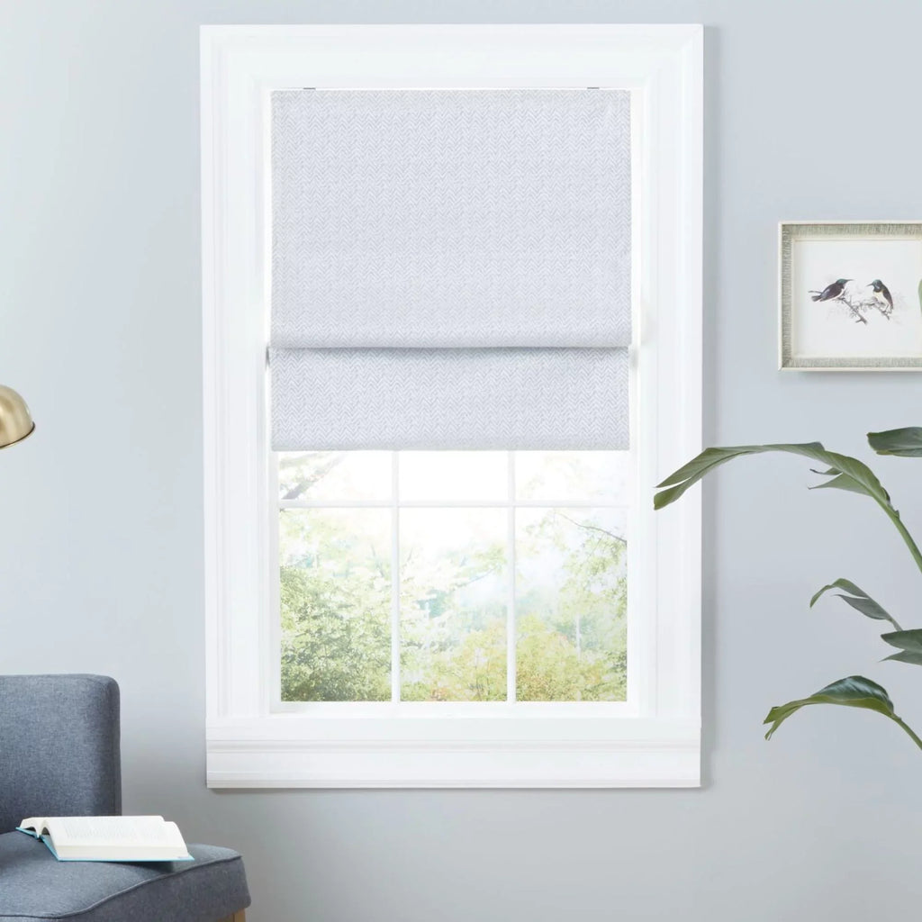 Blackout Roman Home Total 34"x64", Silver Shade, Esme Exclusive