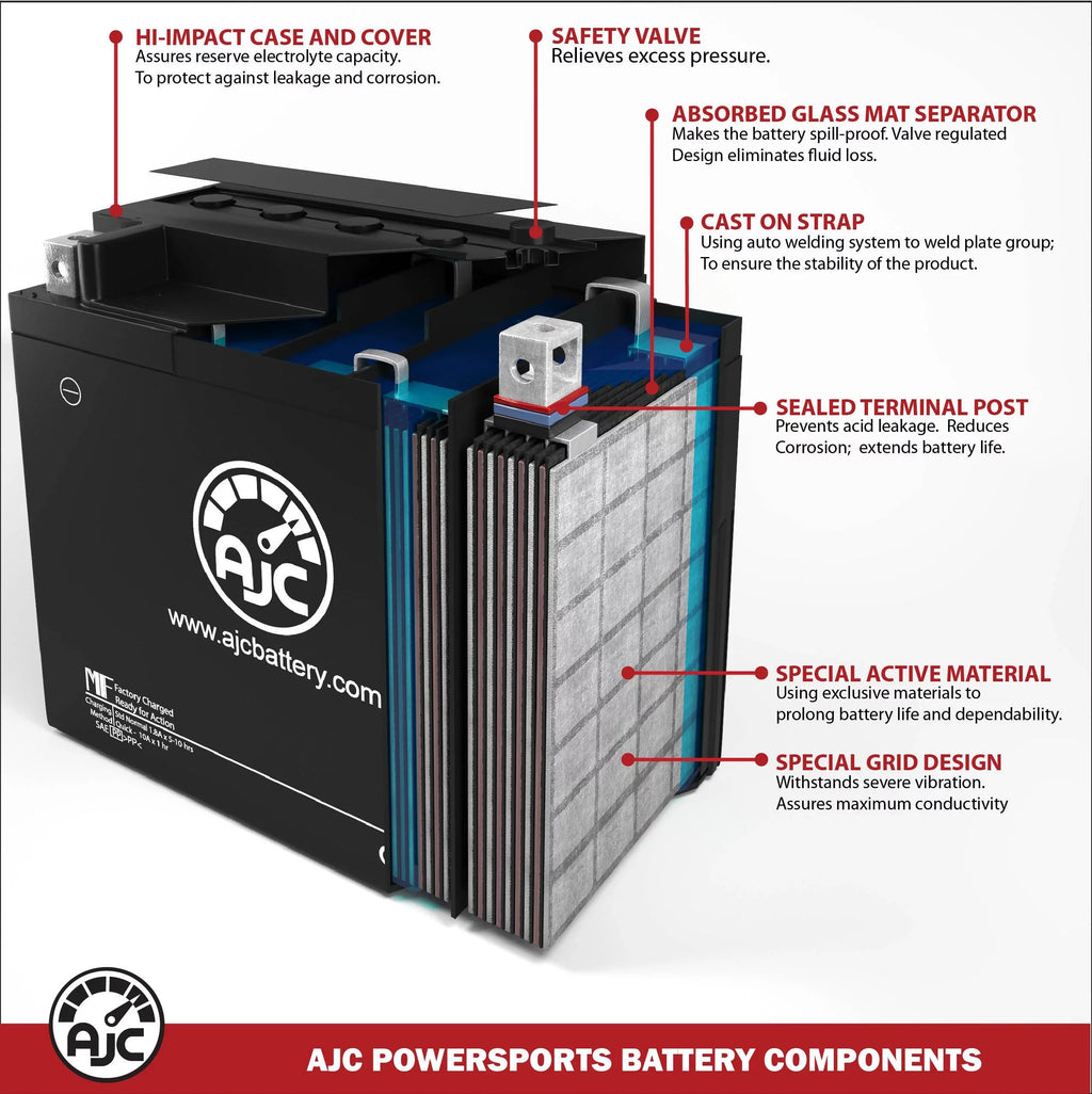 '- 12V This Replacement Cat an Replacement 1000CC Brand M1000 AJC Arctic Battery Is (2009) Snowmobile