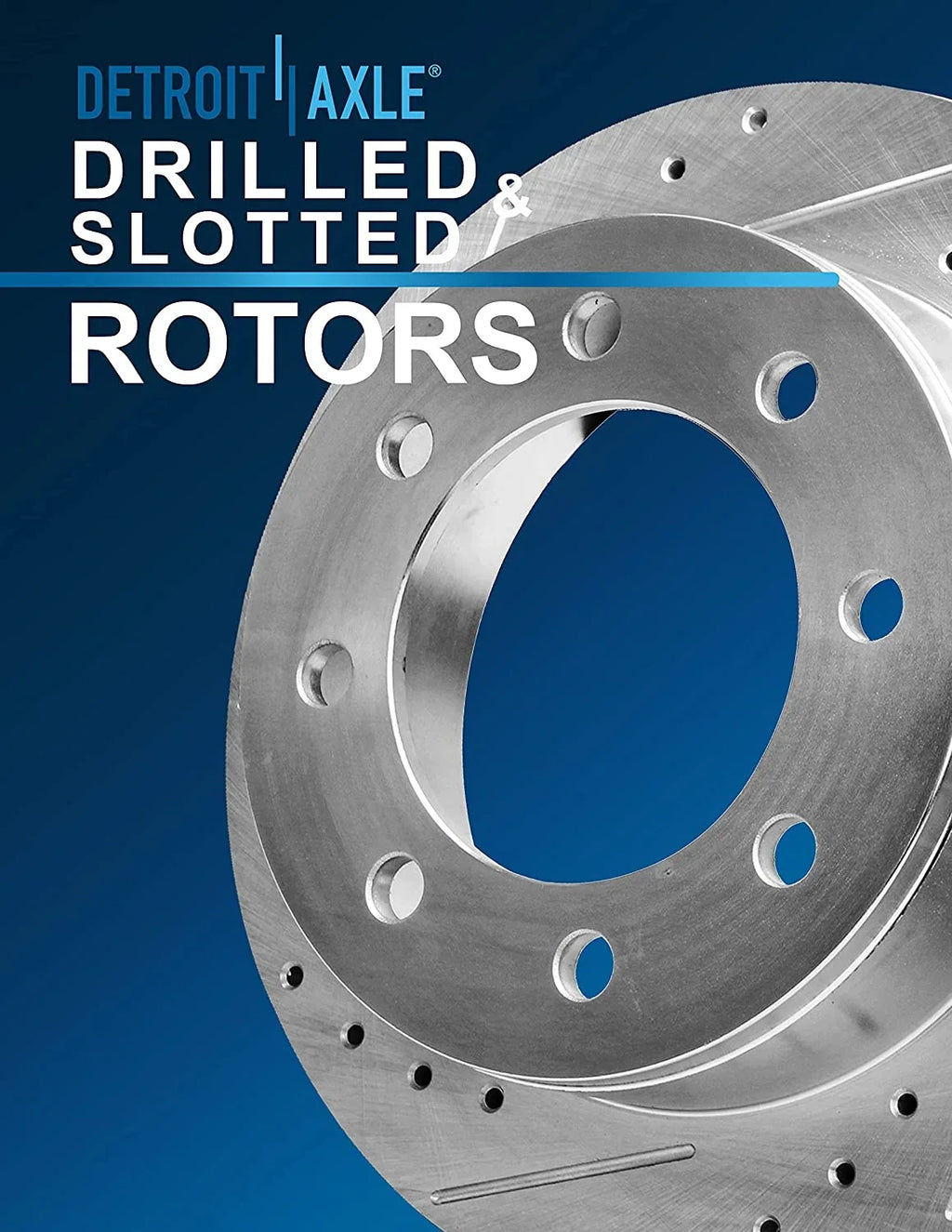 Ford - Brakes 2000 2003 F-250 Rotors 8 1999 99-04 Replacement Kit Slotted & Pads Drilled F-350 Axle Excursion Super Rear Duty Ceramic 2001 Lugs 2004 Brake for 2002 Detroit Brake