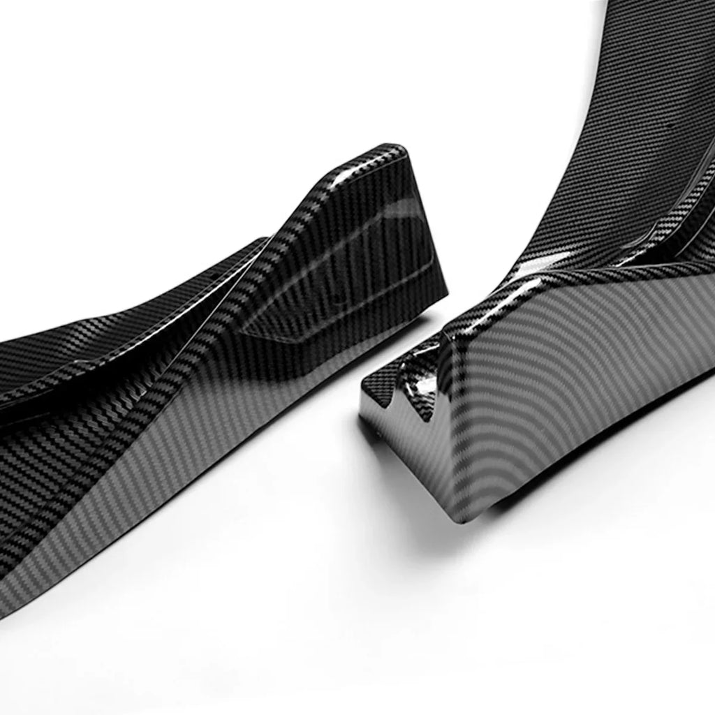 For Body Look Guard 3Pcs Carbon Kit Lips to DNA Stabilizers Motoring w/Vertical Honda Bumper Fiber Front 2014 2017 2-PU-669-PCF Fit