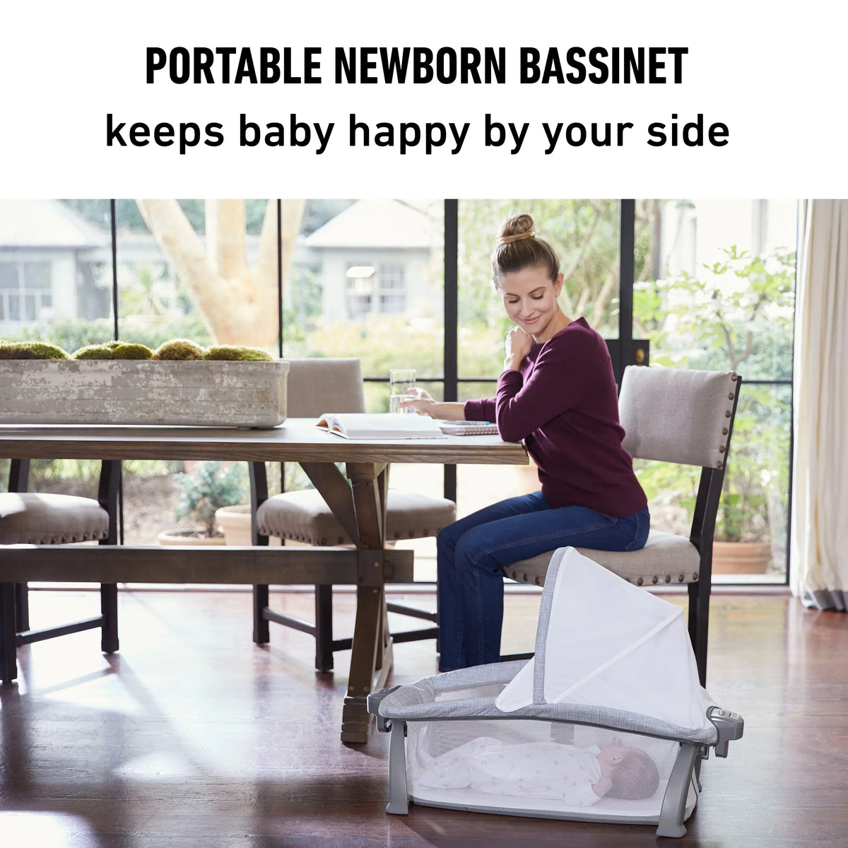 Bassinet Pack Play Playard, Connect Quick 'n Graco Alex Portable
