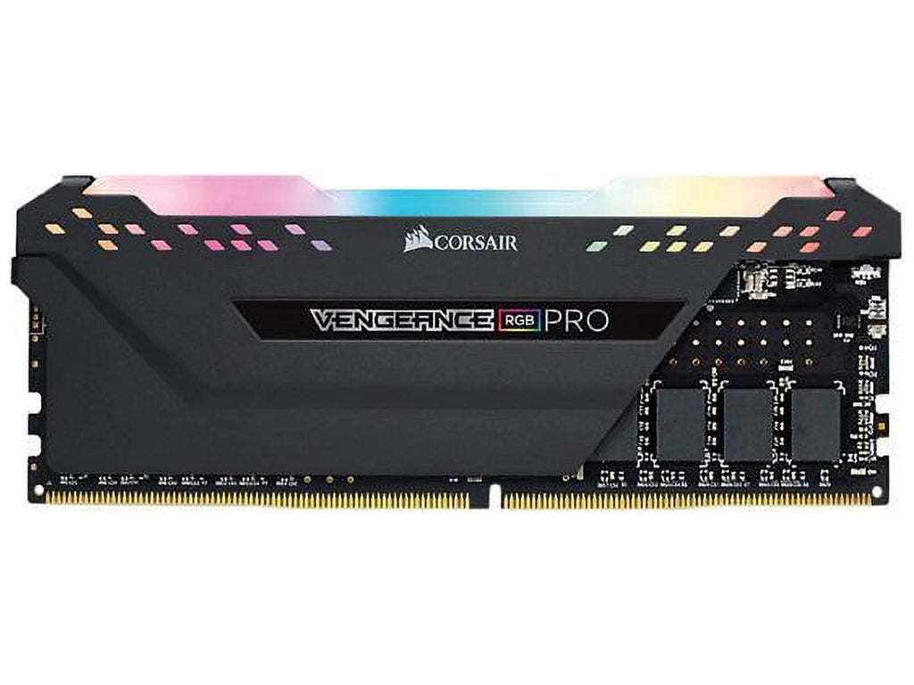 C16 Black RGB 3200MHz LED Desktop - Corsair Memory DDR4 (2x8GB) 16GB Vengeance PRO