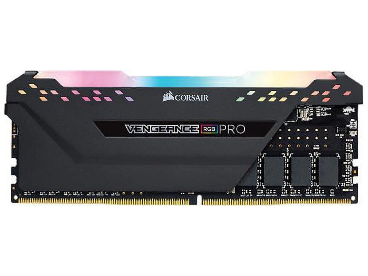 C16 Black RGB 3200MHz LED Desktop - Corsair Memory DDR4 (2x8GB) 16GB Vengeance PRO