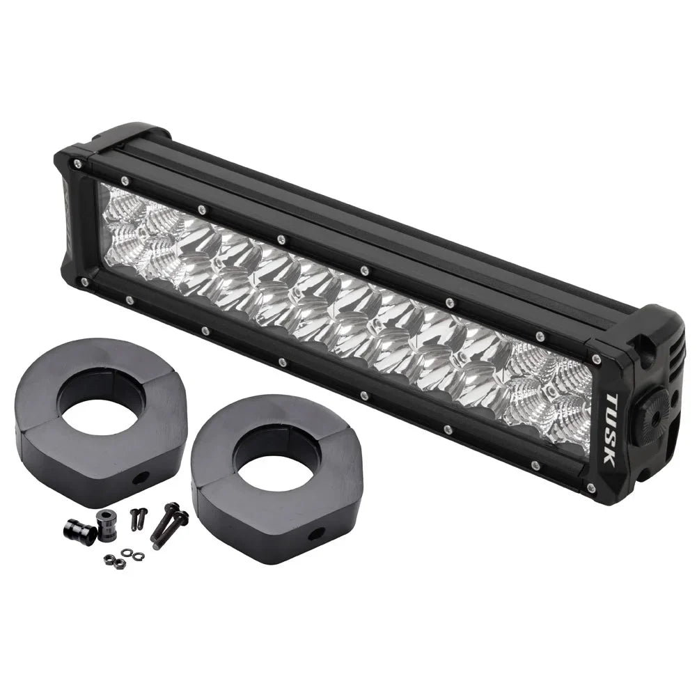 Kit Trails Tusk Light Bar and 1000 RZR 2018-2022 For XP POLARIS Rocks V2 Straight LED 12" Edition