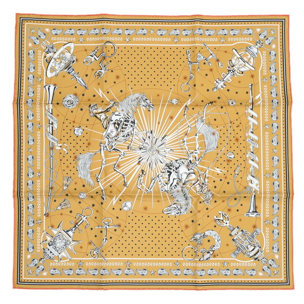 Carre Silk CHORUS 55 Bandana 100% New) (Like Pre-Owned STELLARUM Hermes