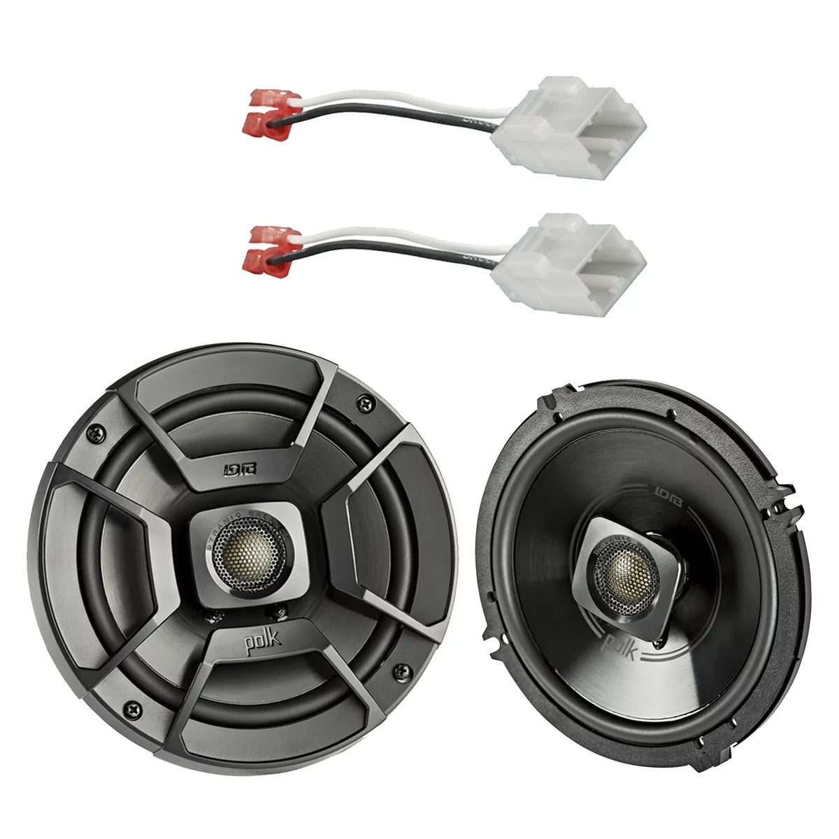 Vehicles Coaxial Select Harness 6.5" Metra 2 Polk for Way Car/Marine Stereo Chrysler/Dodge Speaker 2x Audio 72-6514 ATV Speakers, 2x 300W