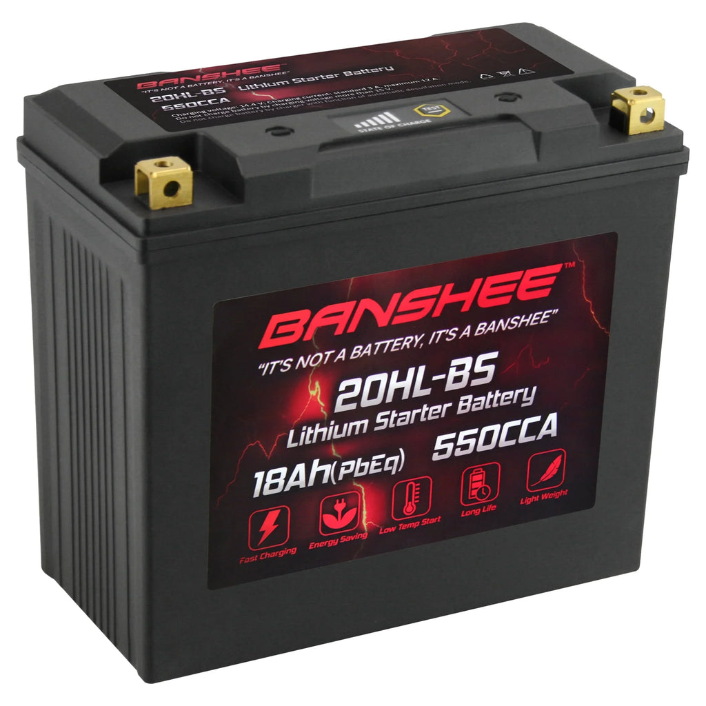 Victory 2002 Cruiser Battery 2002 Touring Motorsports Banshee Deluxe YTX20L-BS Compatible to LiFePO4 with V92TC