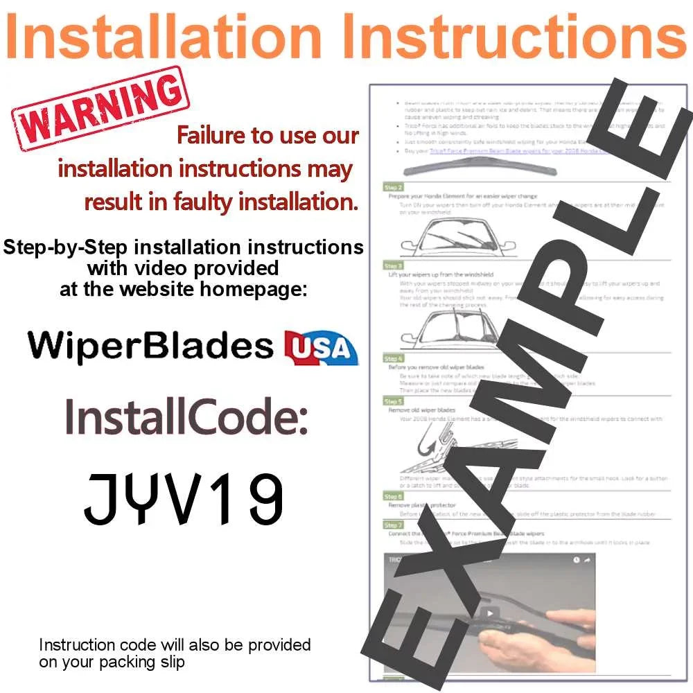 2018 w/Rear 3) Envision Wipers Blade Buick Wiper of (Set Beam