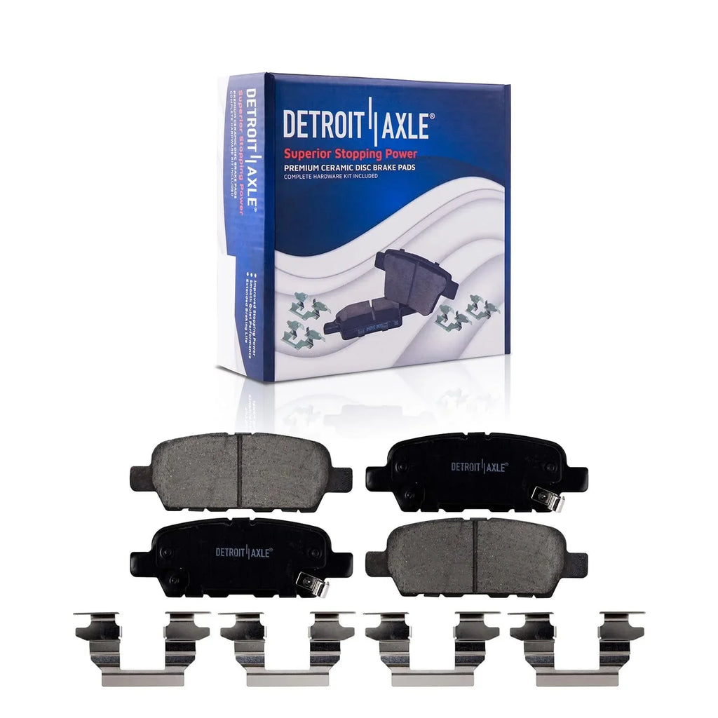for 2019 Maxima Drilled Detroit Slotted Rotors 16-19 Axle 2018 12.12" - Rotors Rear 09-14 12.56" Front Replacement: Kit 2017 Rear Brake Brake 2016 Nissan Ceramic 2009-2014 Pads Brakes Front