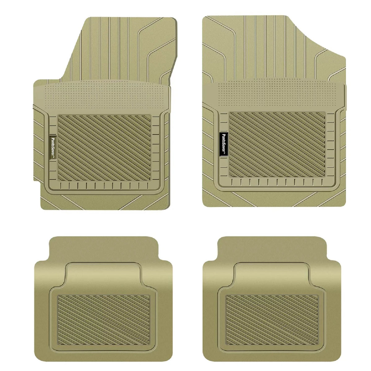 Mats PantsSaver Protection Custom Fit Set Weather All 2022-2023 -4 (Beige) SUV for Genesis Piece Floor GV70