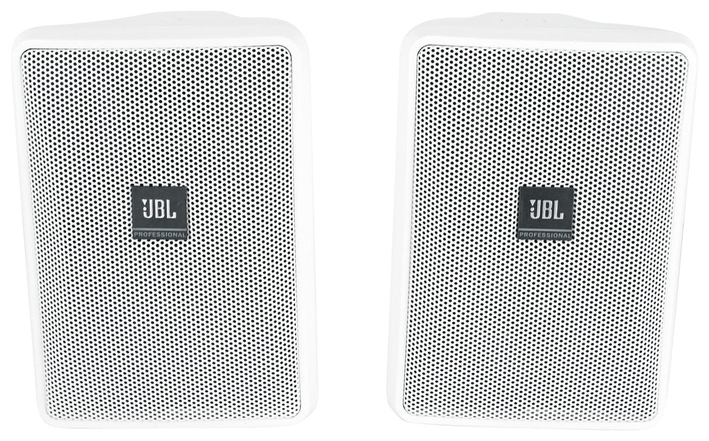 Speakers 23-1 Commercial White JBL Wall 3" 70v Control (10) Indoor/Outdoor + Amp