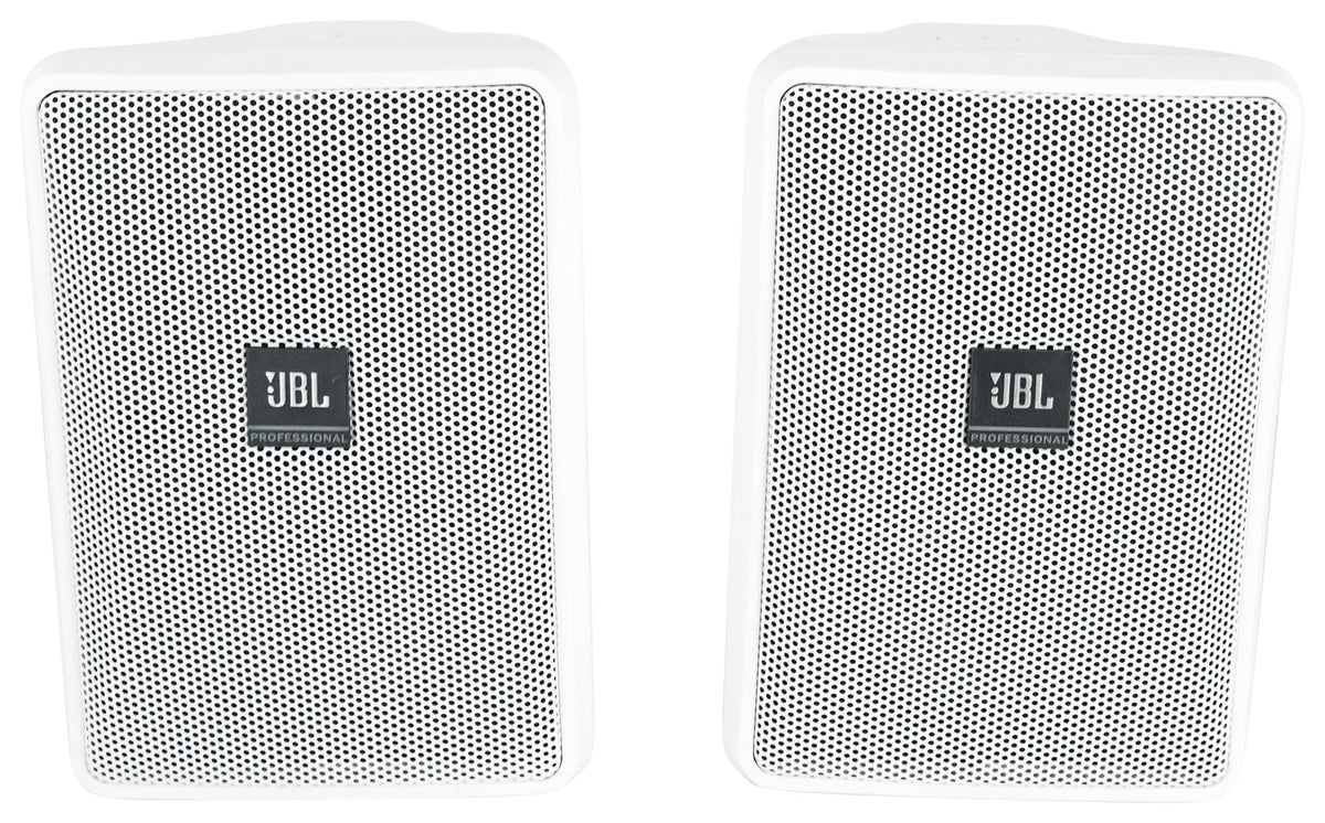 Speakers 23-1 Commercial White JBL Wall 3" 70v Control (10) Indoor/Outdoor + Amp