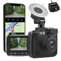 Cam Recording, Dash Wide Car Rear with WDR, Front Cam Loop Night Dash Camera, 4K Monitor, Angle Built-in GPS 2160P G-Sensor, Vision, Recorder Cars, WiFi & with 170° Parking FHD and Driving for