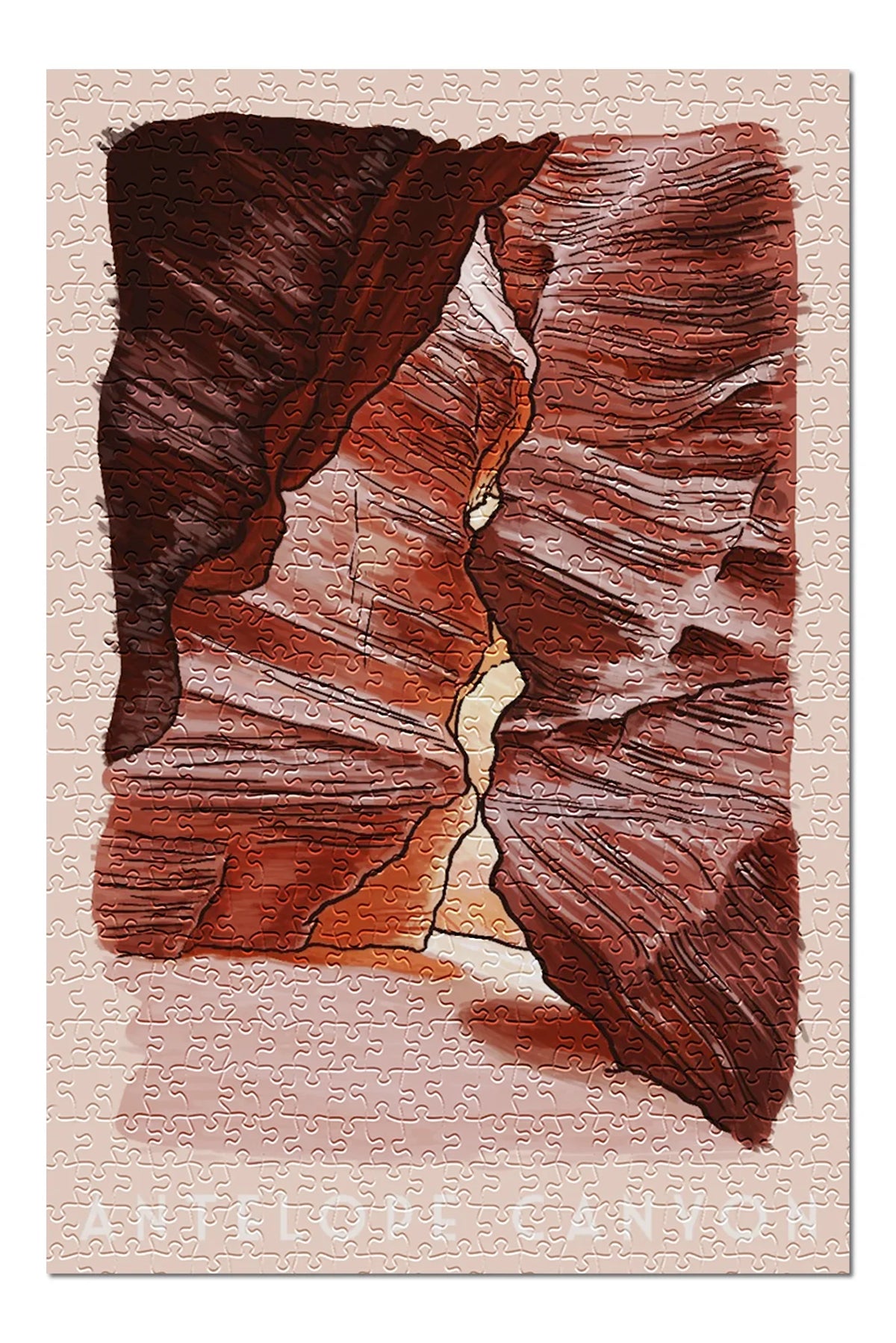 in Premium Piece for Jigsaw 500 (19x27 Family, inches, Antelope Puzzle Arizona, Canyon and Made Adults USA)