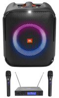 Essential w Portable Partybox Compact JBL Mics LED+Wireless Party Speaker Encore