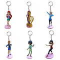 Ariel Elsa Anna Tiana Rapunzel Vanellope Fan Mulan Sports Pvc Pull Pc Princes 6