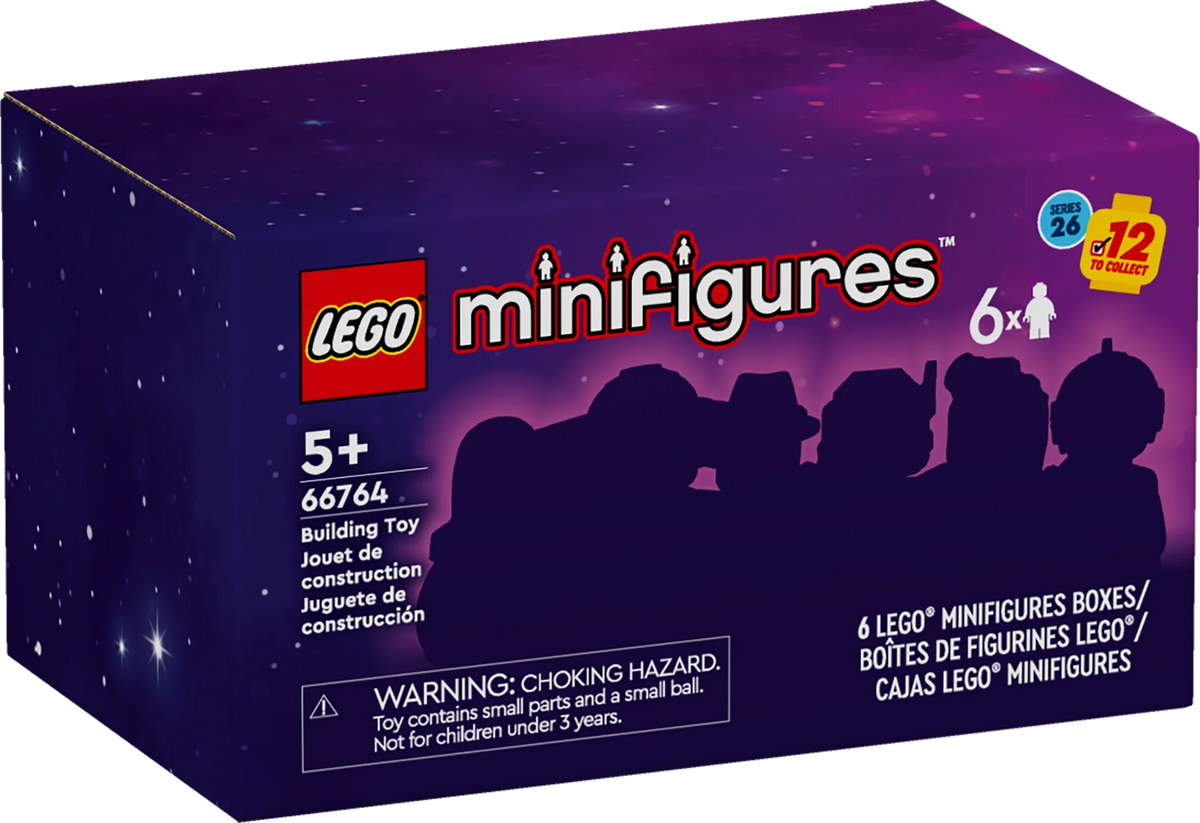 Girls Kids, Pack, Boys and Idea Aged Up, Space Minifigures Minifigures 5 for for Toy of Building 66764 for Years Collectible Series Gift Play, Multi 6 Pack Sci-Fi Old 26 Independent LEGO and Set