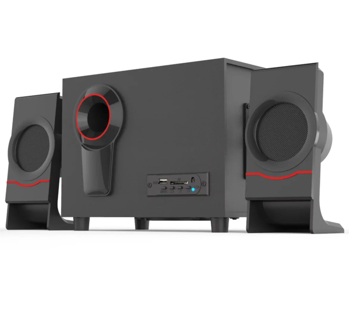 Desktop Retro HiFi Speaker Wired PC/Laptop Classic 4.2 Mini Style Wood Portable Speaker, Vintage Music Wooden Bluetooth Bass USB2.1 Subwoofer, for Computer Speakers