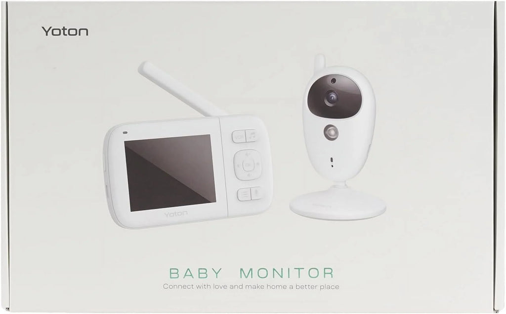 Night Wireless LCD Transmission, Vision, Home with Sensor, Digital Baby Screen Way Yoton Talk Mode, 8 Camera, Security, 2.4GHz VOX Two Temperature Monitor Lullabies, 3.5-inch