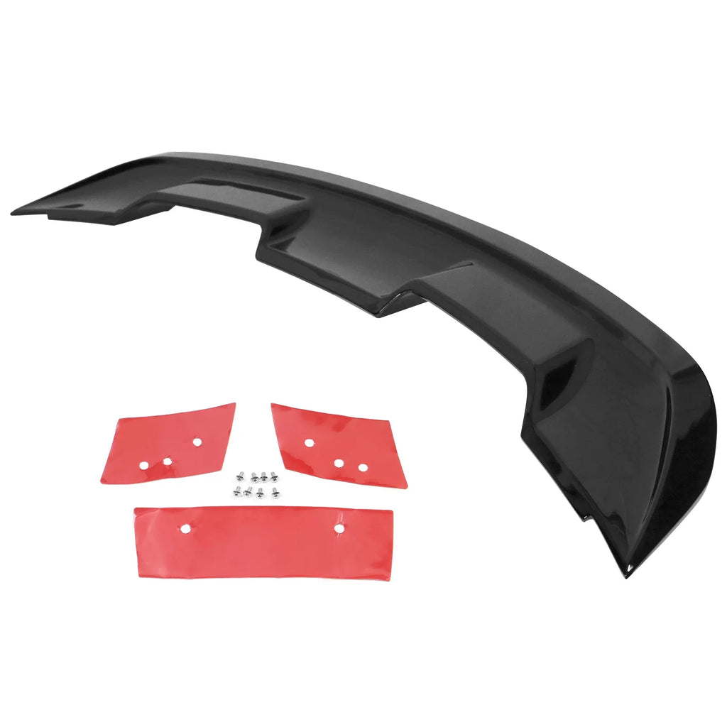 Ikon Spoiler 2019 2017 2020 Black Ford 2015 GT500 Trunk 2016 15-23 Motorsports Style Rear Wing - Mustang Gloss 2018 Coupe ABS Compatible with