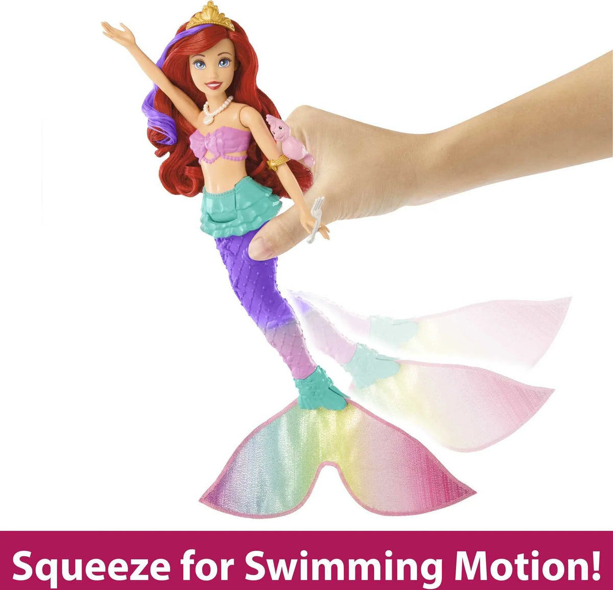 Swimming Mermaid Disney Doll Ariel Princess Toys,