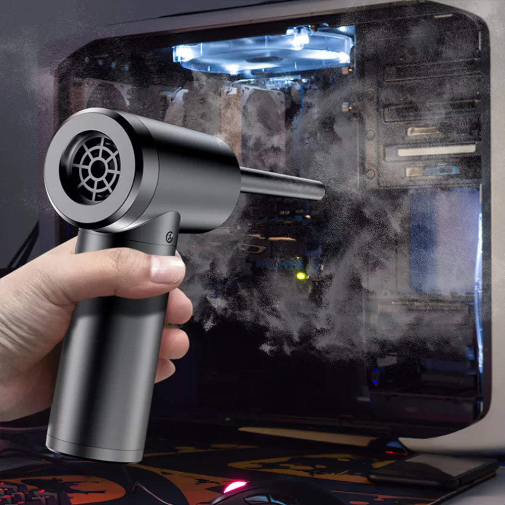 Light, Duster, Fast Air Air LED Portable Electric Cordless with Blower Compressed Computer Air Keyboard 6000mAh Duster Charge for Rechargeable 50000RPM