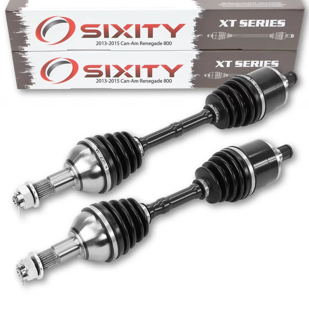 Left Renegade 2 XXC pc Axle Can-Am 800 compatible EFI with Rear 2013-2015 STD Right - XT 4X4 Sixity